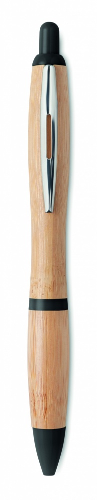 Logotrade promotional merchandise picture of: Ballpoint pen made of ABS and bamboo