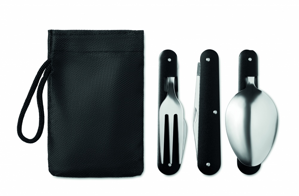 Logotrade promotional giveaway image of: 3-piece camping utensils set