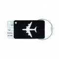 Aluminium luggage tag, Black