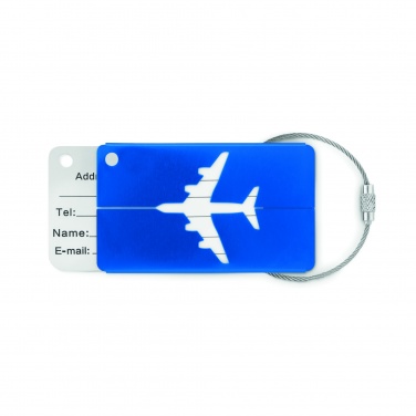 Logotrade promotional product picture of: Aluminium luggage tag