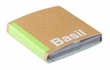 Logotrade promotional merchandise picture of: Compost with seeds "BASIL"