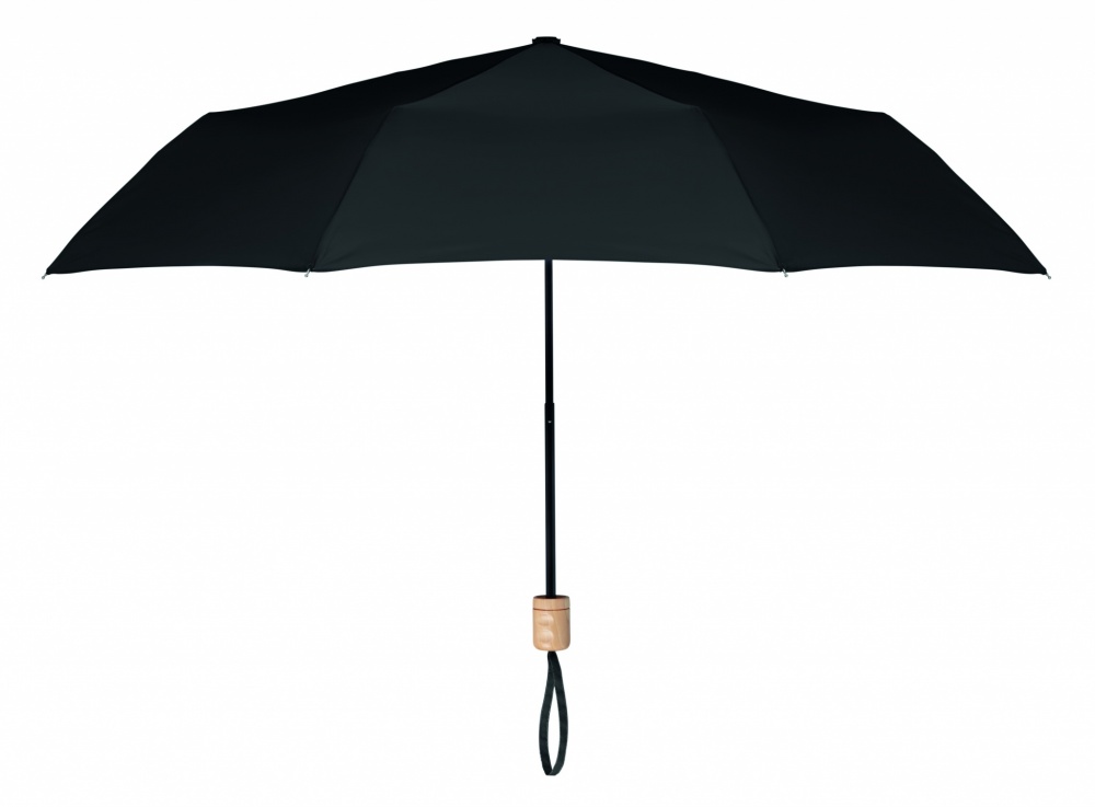 Logo trade promotional giveaway photo of: 21 inch RPET foldable umbrella