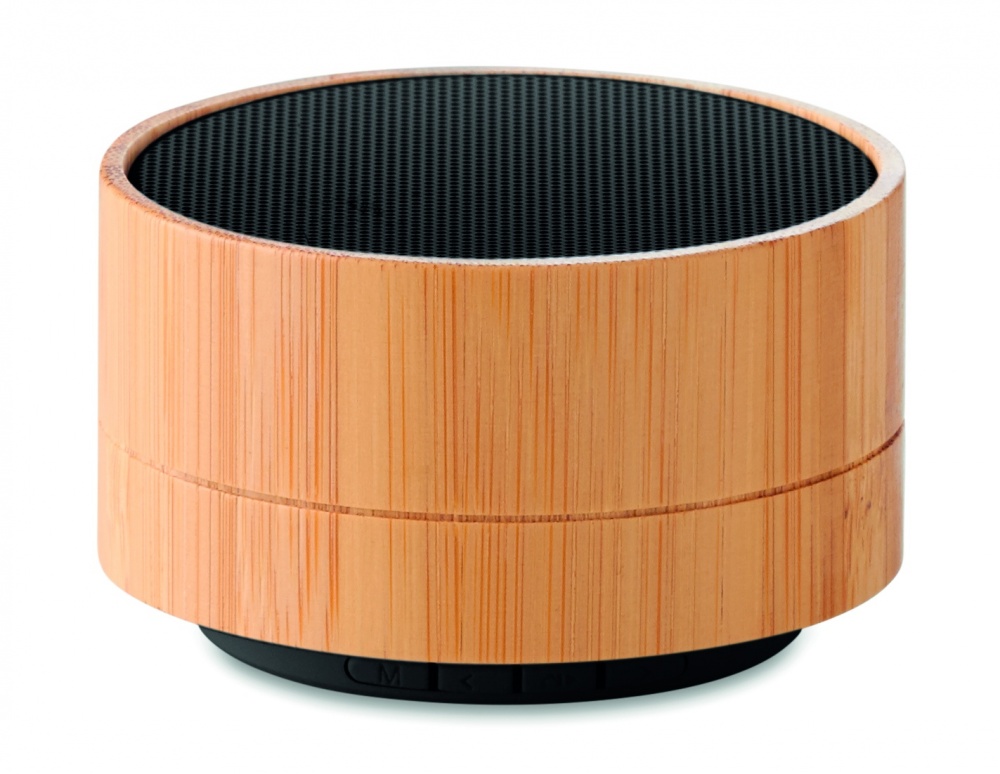 Logotrade promotional product image of: 3W Bamboo wireless speaker