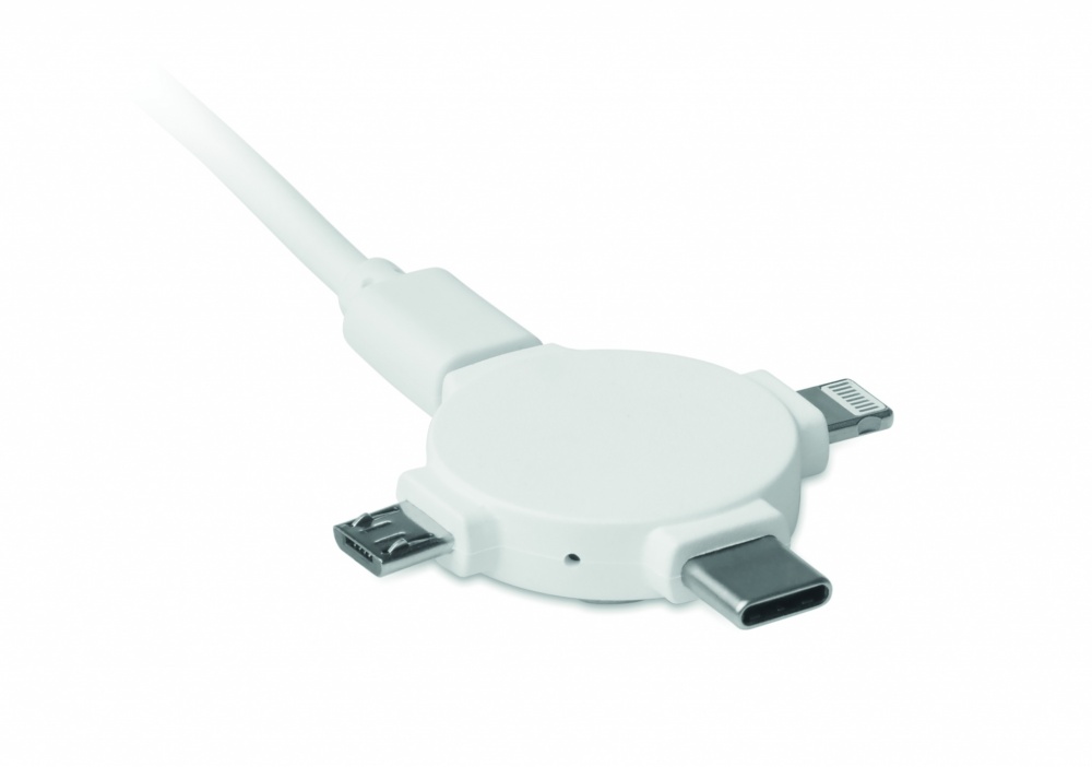 Logo trade promotional merchandise picture of: 3 in 1 cable adapter