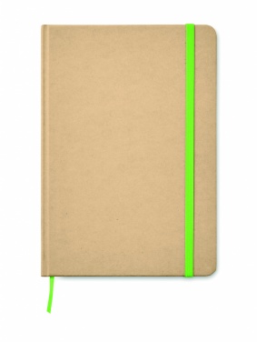 Logo trade promotional merchandise photo of: A5 recycled notebook 80 lined