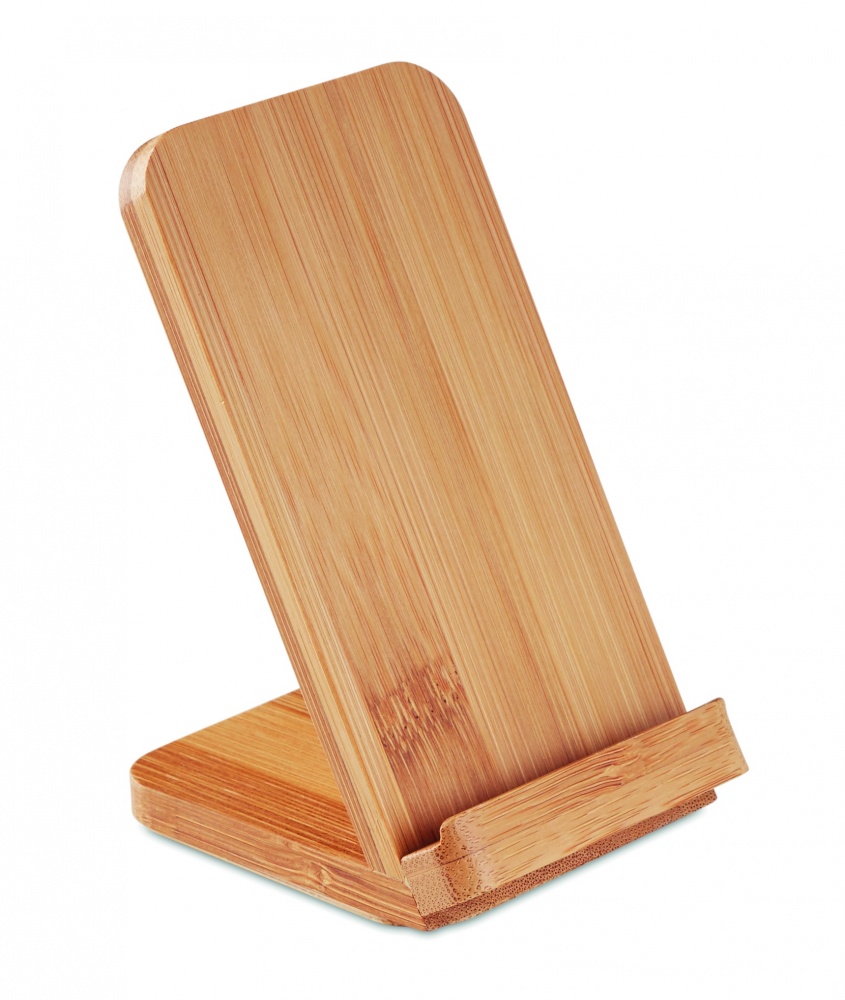 Logotrade promotional giveaway picture of: Bamboo wireless charge stand 5W WIRESTAND