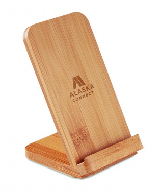 Logotrade business gift image of: Bamboo wireless charge stand 5W WIRESTAND