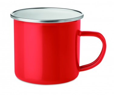 Logo trade promotional product photo of: Metal mug with enamel layer