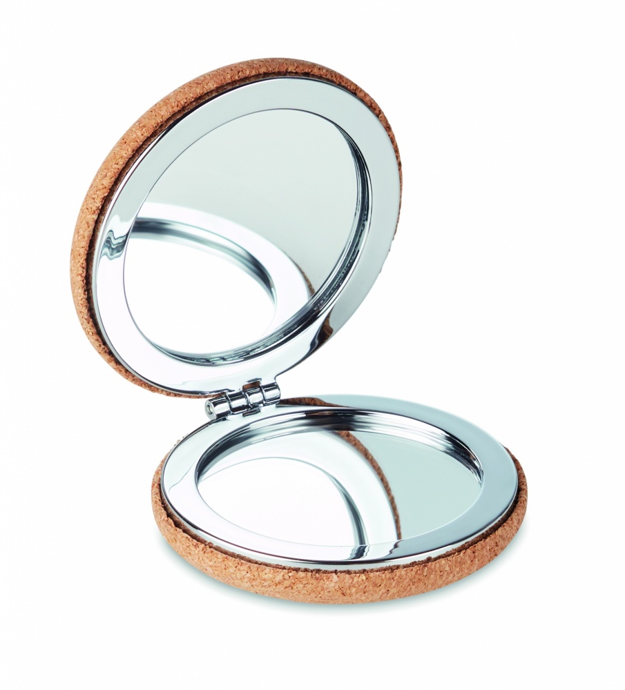 Logotrade promotional gift picture of: Pocket mirror with cork cover