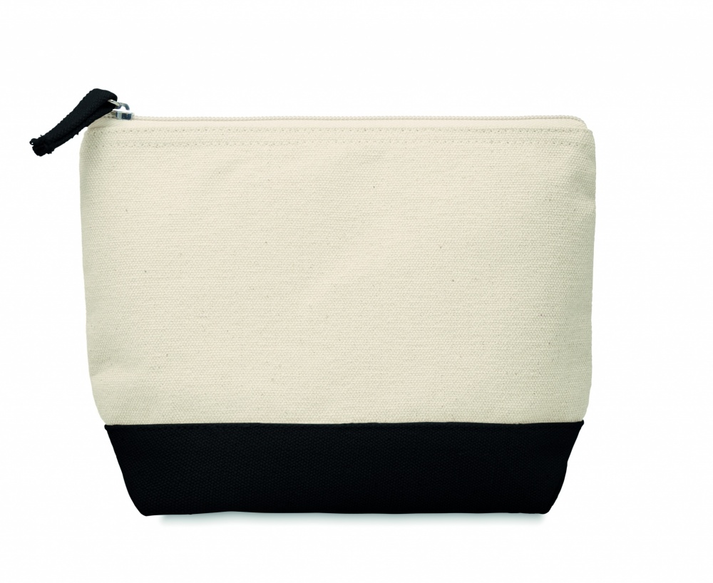 Logotrade business gift image of: Bicolour cotton cosmetic bag