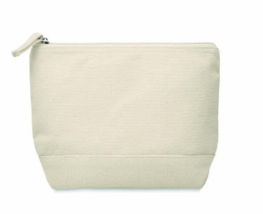 Logo trade promotional items picture of: Bicolour cotton cosmetic bag