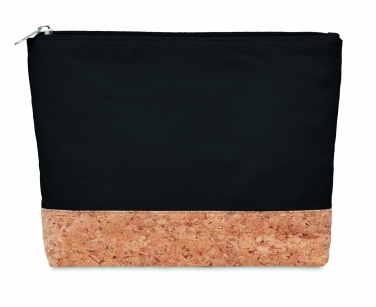 Logo trade promotional giveaways picture of: Cork & cotton cosmetic bag