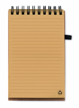 Logo trade promotional giveaways image of: A6 Cork notepad with pen