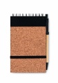 A6 Cork notepad with pen, Black