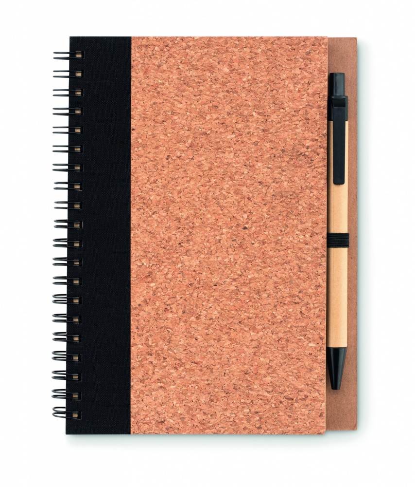 Logo trade corporate gifts picture of: Cork notebook with pen