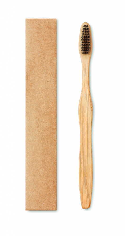 Logotrade advertising products photo of: Bamboo toothbrush in Kraft box