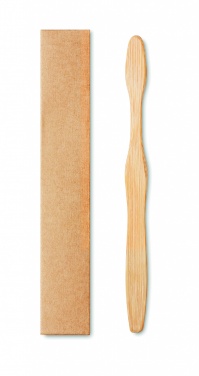 Logotrade promotional product picture of: Bamboo toothbrush in Kraft box