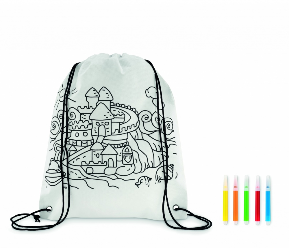 Logotrade promotional product image of: Non woven kids bag with pens