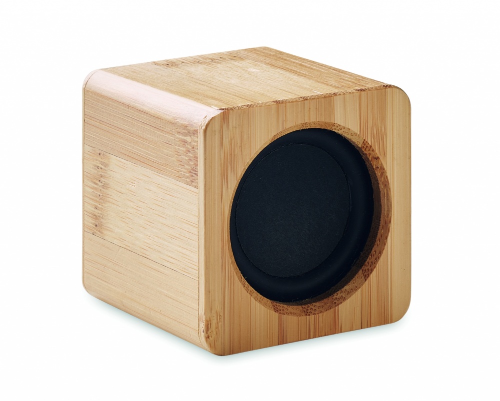 Logo trade corporate gift photo of: Bamboo wireless speaker