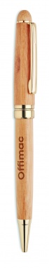 Logo trade promotional products picture of: Bamboo twist ball pen in box