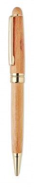 Logo trade advertising products image of: Bamboo twist ball pen in box