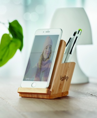 Logo trade advertising products picture of: Wireless charger pen holder 5W