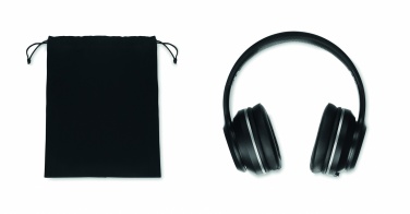 Logo trade promotional items image of: ANC headphone and pouch