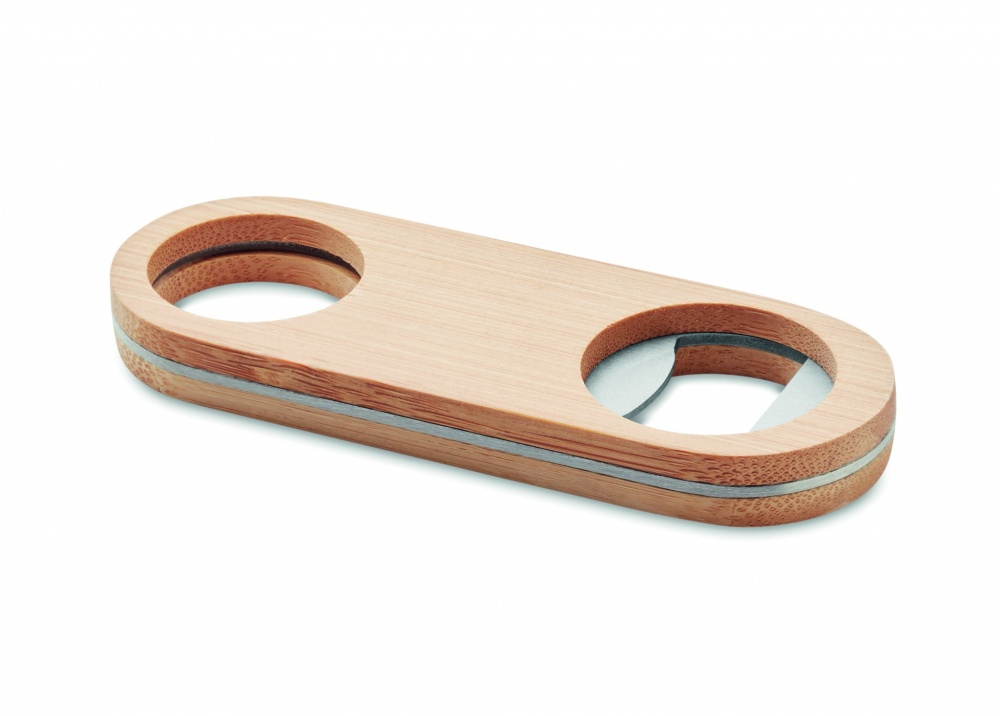 Logotrade promotional giveaway picture of: Oval Bamboo bottle opener