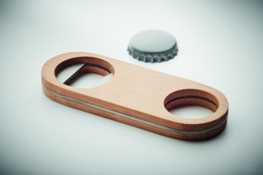 Logotrade advertising product image of: Oval Bamboo bottle opener