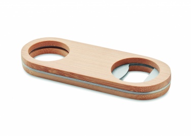 Logo trade promotional merchandise picture of: Oval Bamboo bottle opener