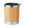 Tumbler in bamboo cover 250ml, Wood