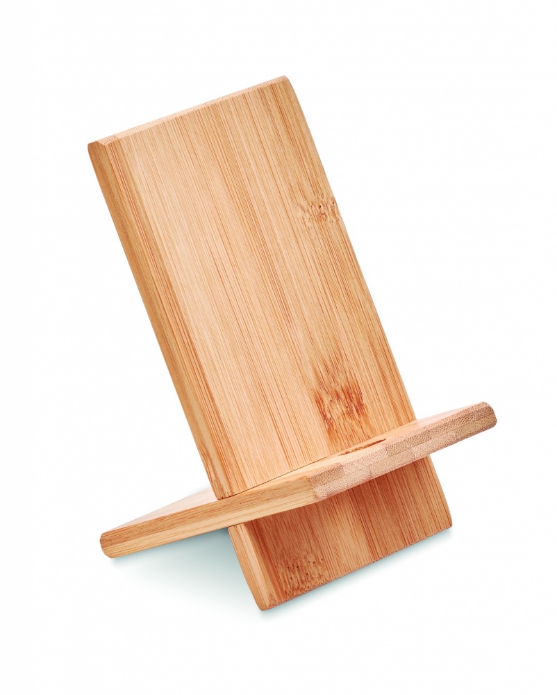 Logotrade promotional products photo of: Bamboo phone stand/ holder