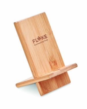 Logotrade promotional gift image of: Bamboo phone stand/ holder WHIPPY