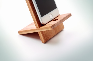 Logotrade business gift image of: Bamboo phone stand/ holder WHIPPY