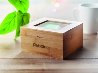 Logo trade advertising products picture of: Bamboo tea box