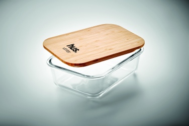 Logotrade promotional items photo of: Glass lunchbox with bamboo lid