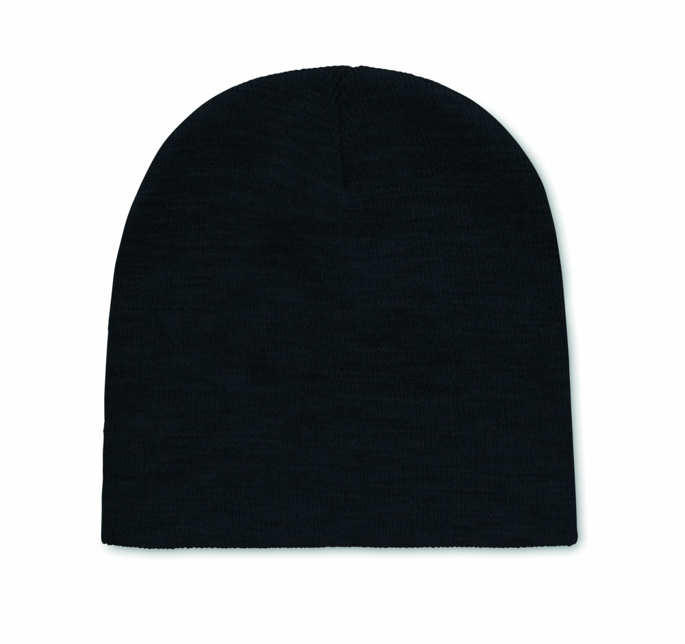 Logo trade promotional merchandise image of: Beanie in RPET polyester