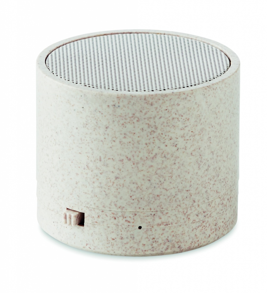 Logotrade promotional item picture of: 3W speaker in wheat straw/ABS