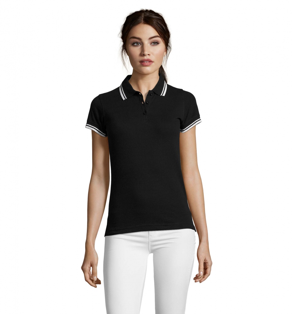 Logo trade promotional giveaway photo of: PASADENA women polo 200g