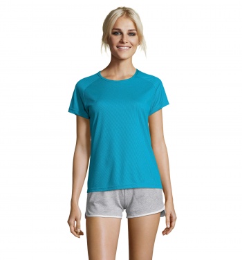 Logo trade corporate gifts picture of: SPORTY WOMEN T-SHIRT POLYES