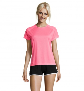 Logo trade promotional giveaways image of: SPORTY WOMEN T-SHIRT POLYES