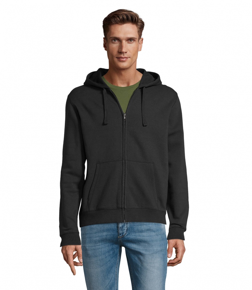 Logo trade promotional items image of: SPIKE MEN ZIP HOODIE SWEAT