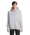 CARTER Full Zip Hoodie, Grey Melange 2