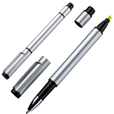 Logo trade business gifts image of: Metal duo pen GETAFE