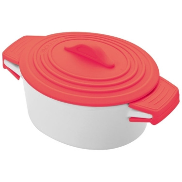 Logo trade promotional products picture of: Porcelain pot with silicone lid DELHI