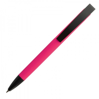 Logotrade promotional giveaway picture of: Metal ballpen soft touch BRESCIA