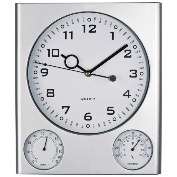 Logo trade promotional gifts picture of: Plastic wall clock DEN HAAG