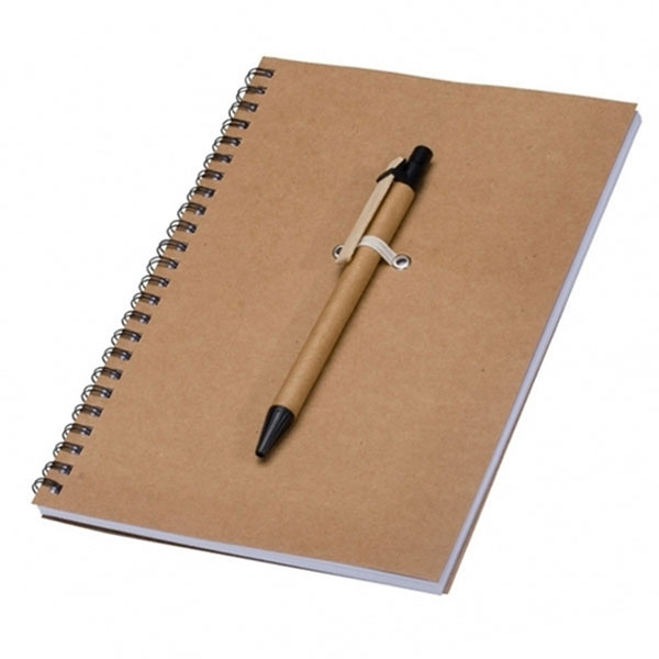 Logotrade promotional product picture of: A5 ECO Notepad KENTWOOD