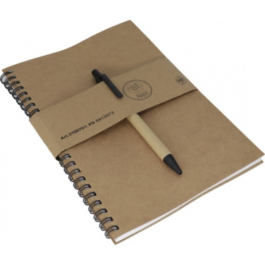 Logo trade promotional gift photo of: A5 ECO Notepad KENTWOOD