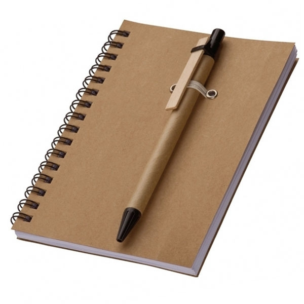 Logo trade promotional item photo of: A6 ECO Notepad KEYSTONE